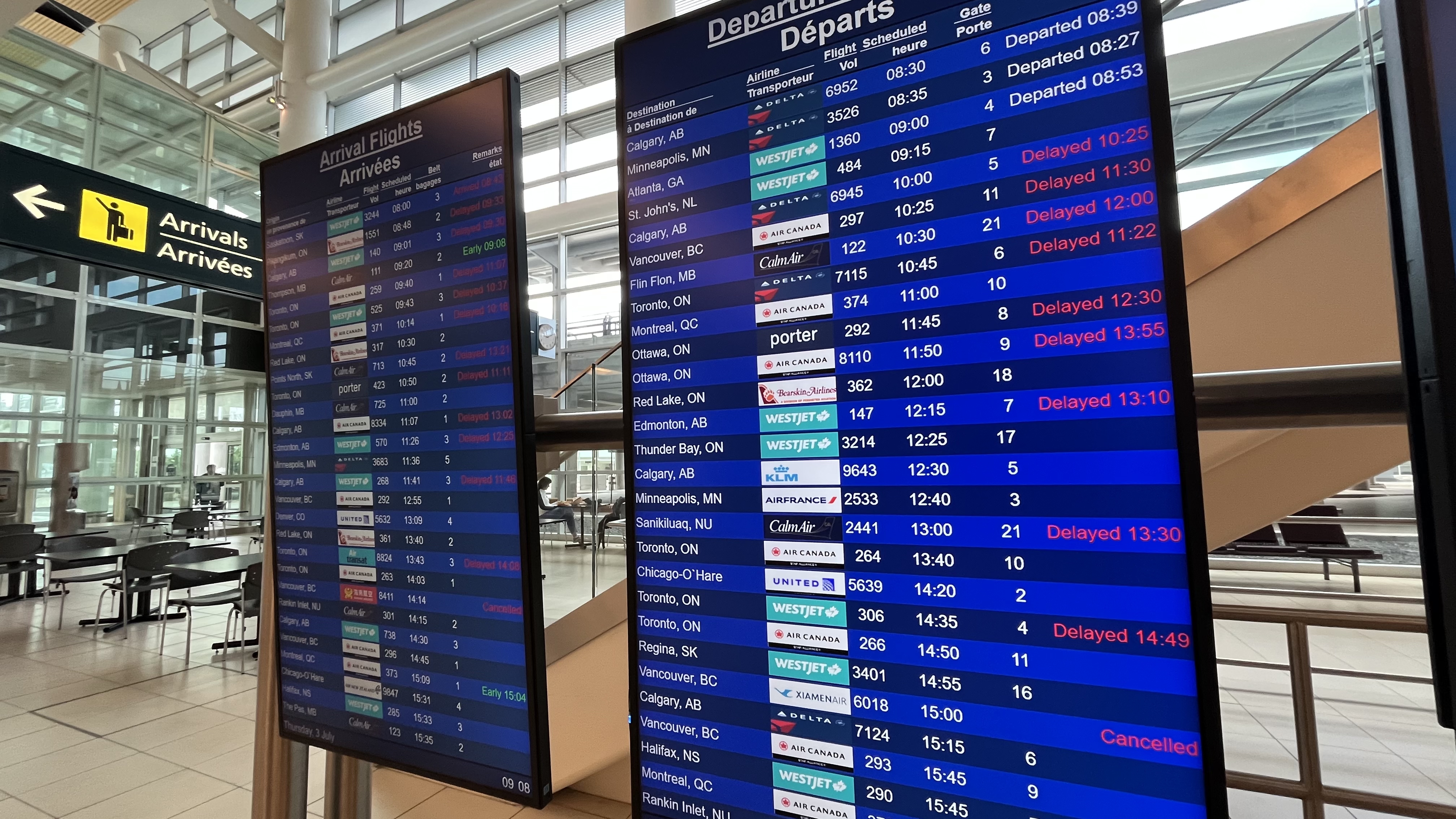 RCMP излезе с празни ръце след търсене на международното летище