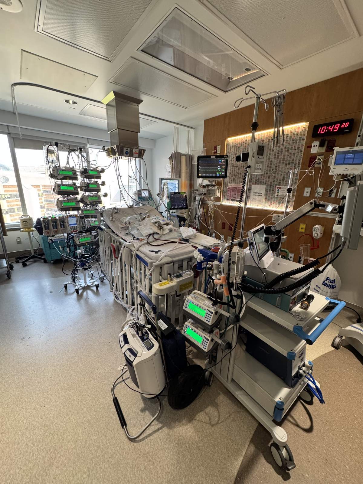 Inside the pediatric cardiac ICU at the Stollery Children's Hospital.