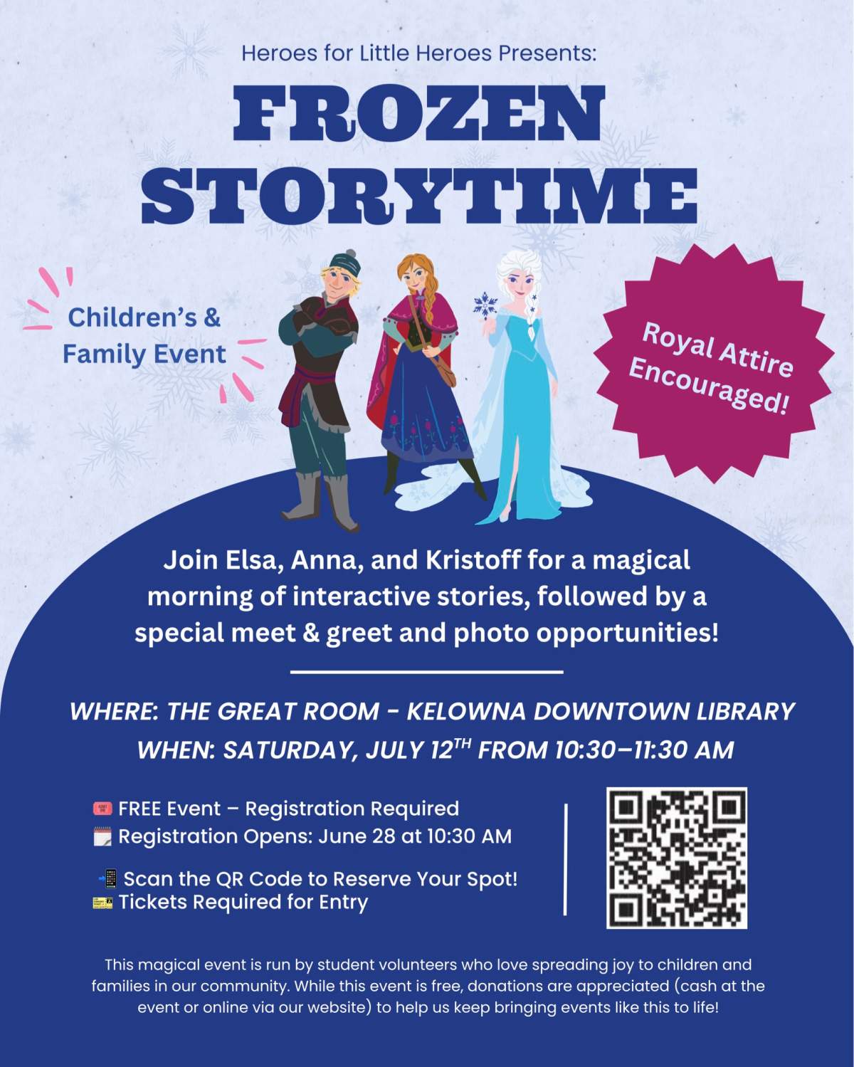 Frozen Storytime with Heroes for Little Heroes - image