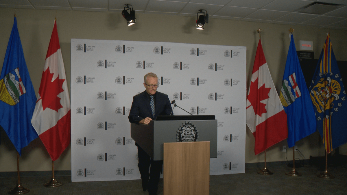 Staff Sgt. Sean Gregson speaking to media