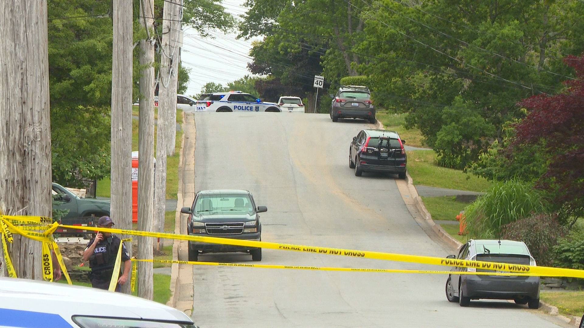 Halifax police say they shot a man who had barricaded himself with a woman for hours inside a west end home.