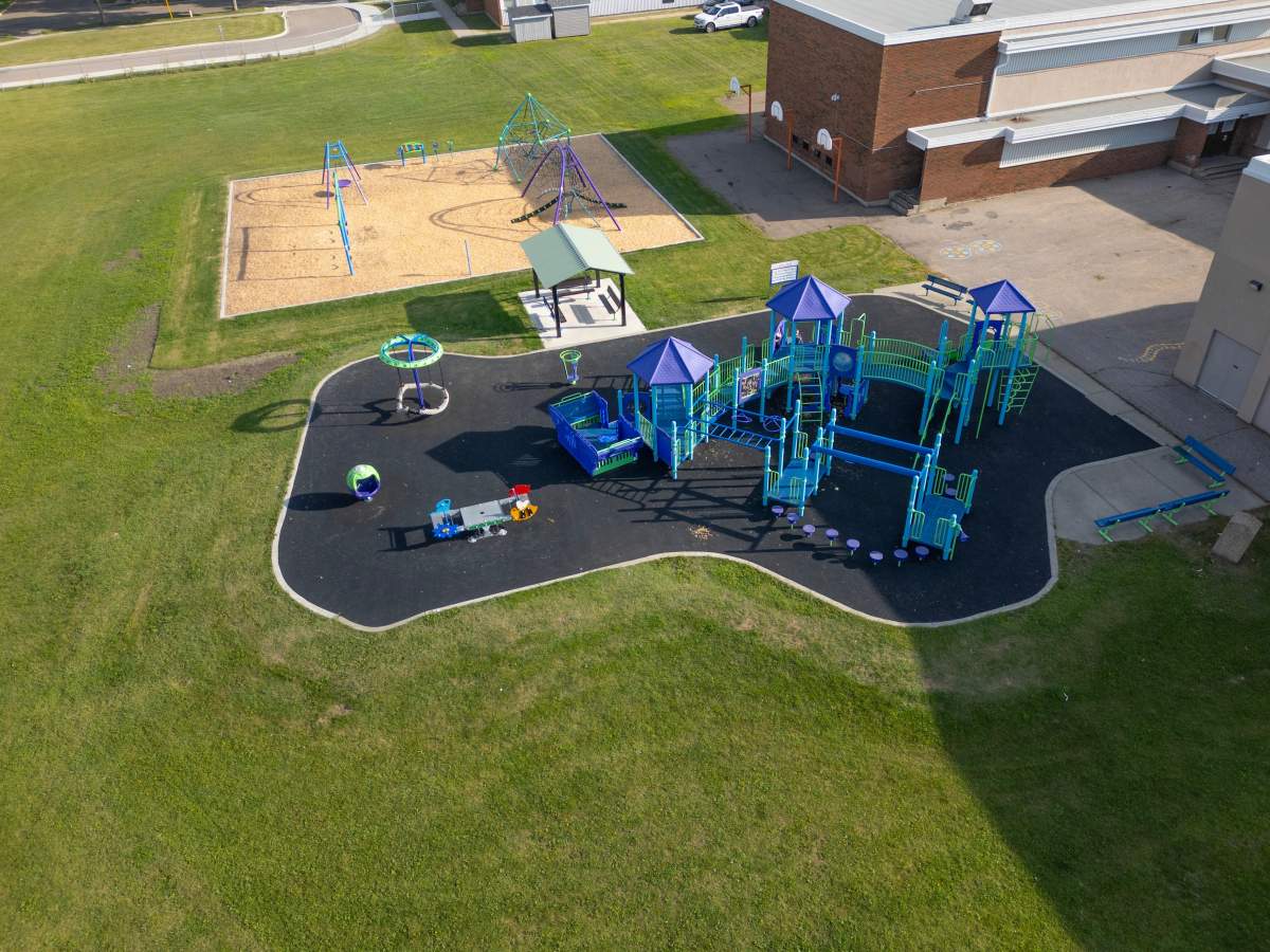 St. Pius X Catholic Elementary School playground in September 2024.