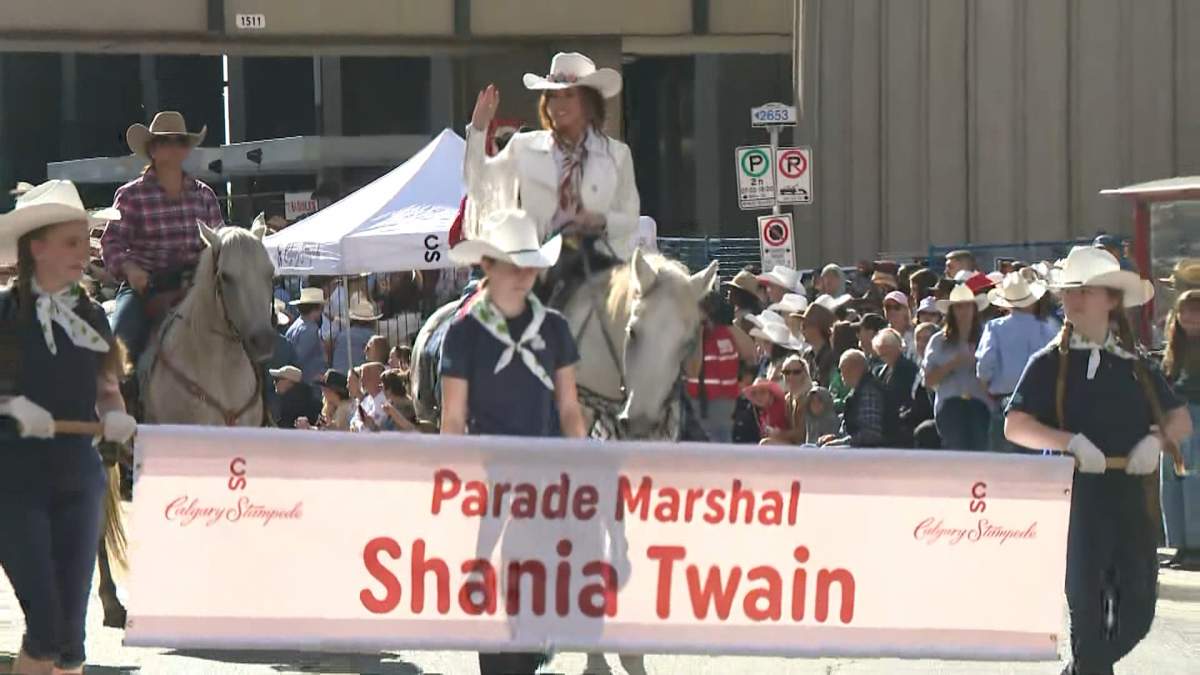 Shania Twain said being chosen as parade marshall for this year's Calgary Stampede parade was like a dream come true.