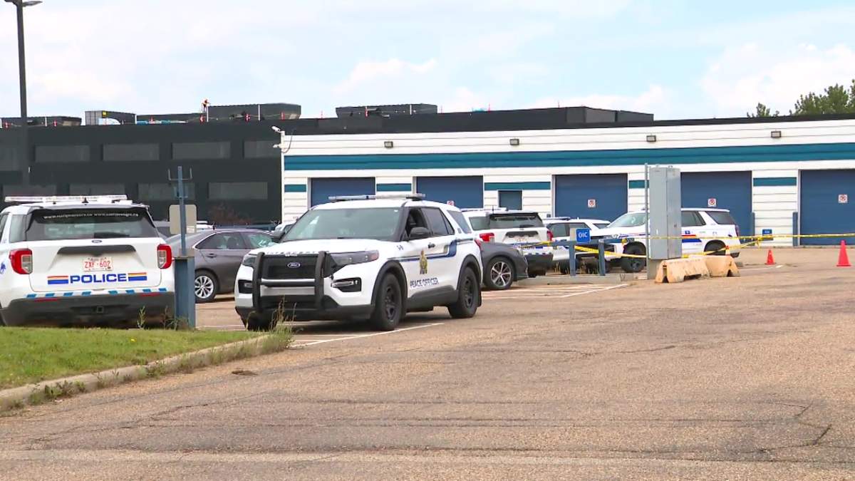 The Strathcona County RCMP detachment in Sherwood Park, Alta. on Monday, July 28, 2025.