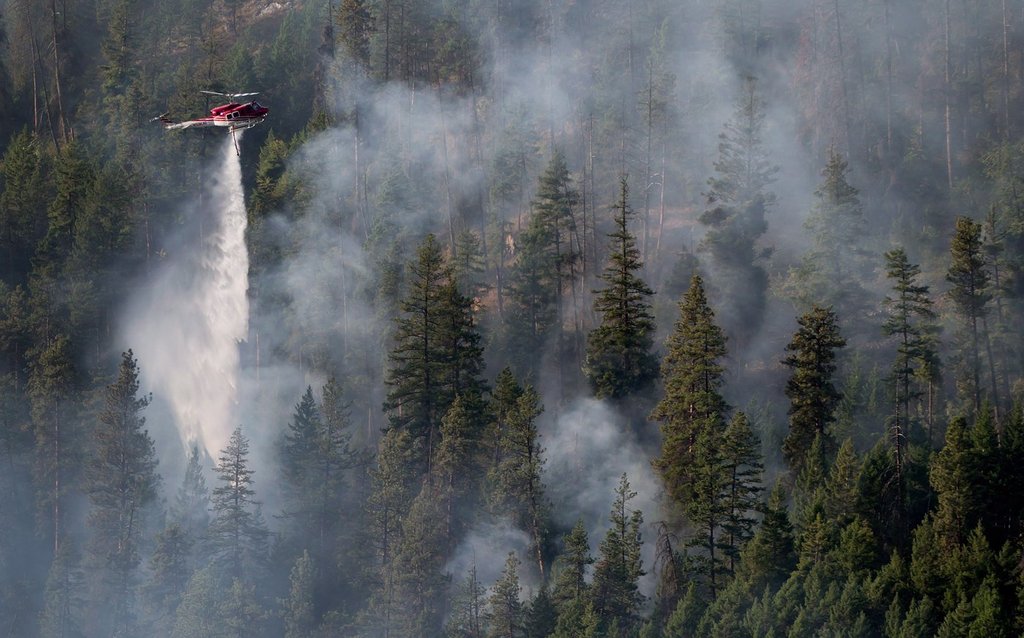 Броят на активните пожари в Британска Колумбия е скочил с
