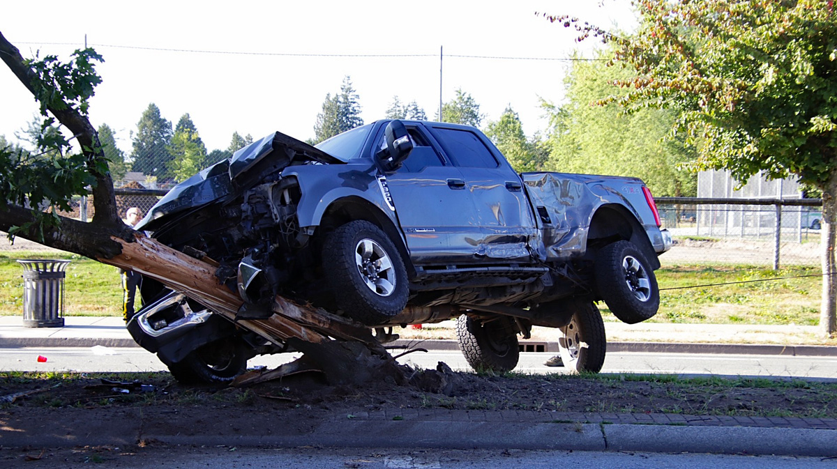 Traffic was blocked for hours on Monday after a dramatic