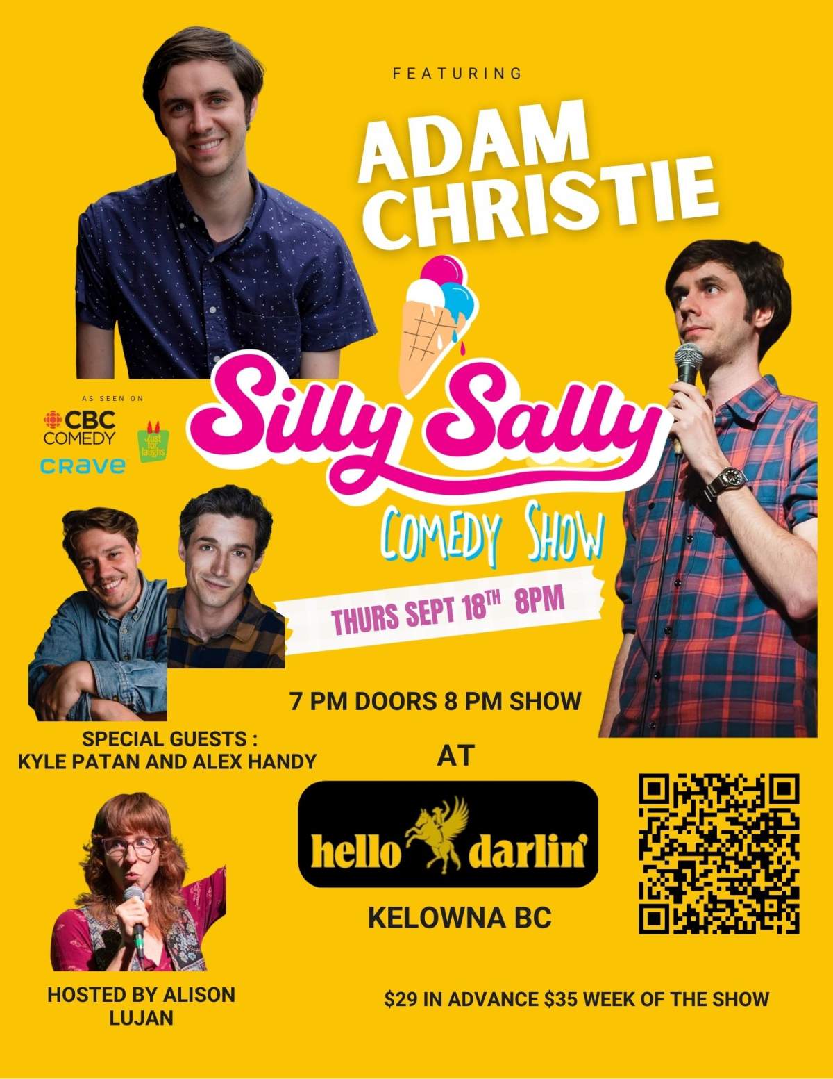 Silly Sally Comedy Show ft ADAM CHRISTIE! - image