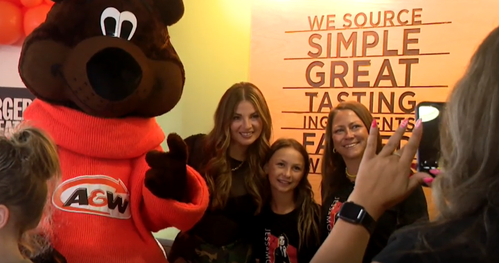 Jess Moskaluke launches Burgers to Beat MS campaign in Saskatoon