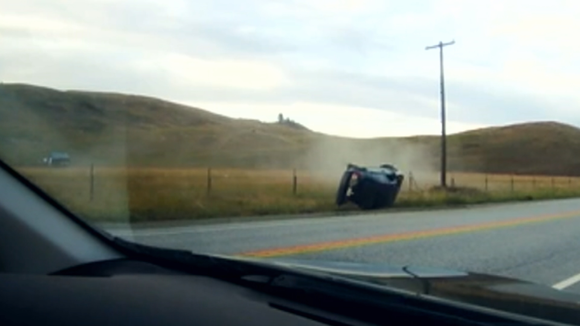 A shocking close call involving a suspected drunk driver was