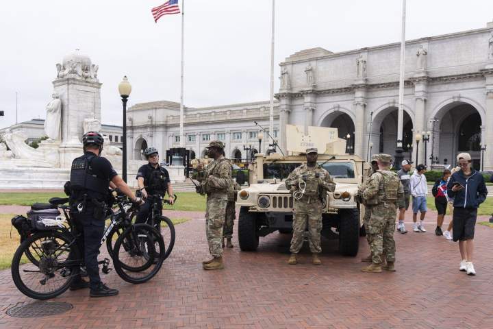 More U.S. National Guard troops arrive in Washington under Trump crackdown