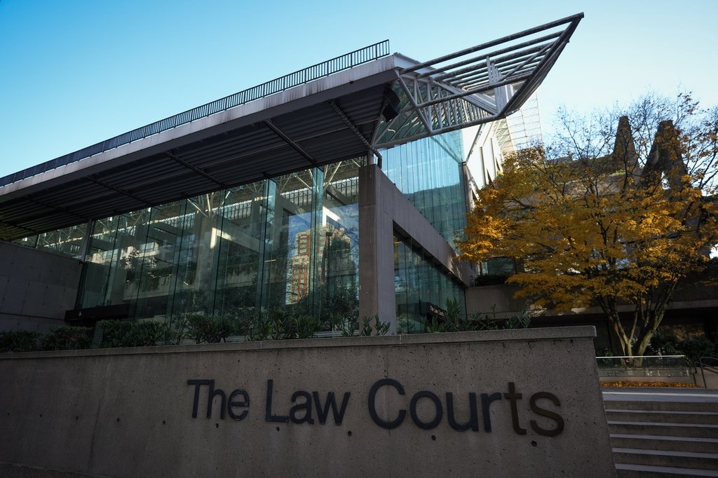 The Law Courts building, which is home to B.C. Supreme Court and the Court of Appeal, is seen in Vancouver, on Thursday, Nov. 23, 2023. THE CANADIAN PRESS/Darryl Dyck.