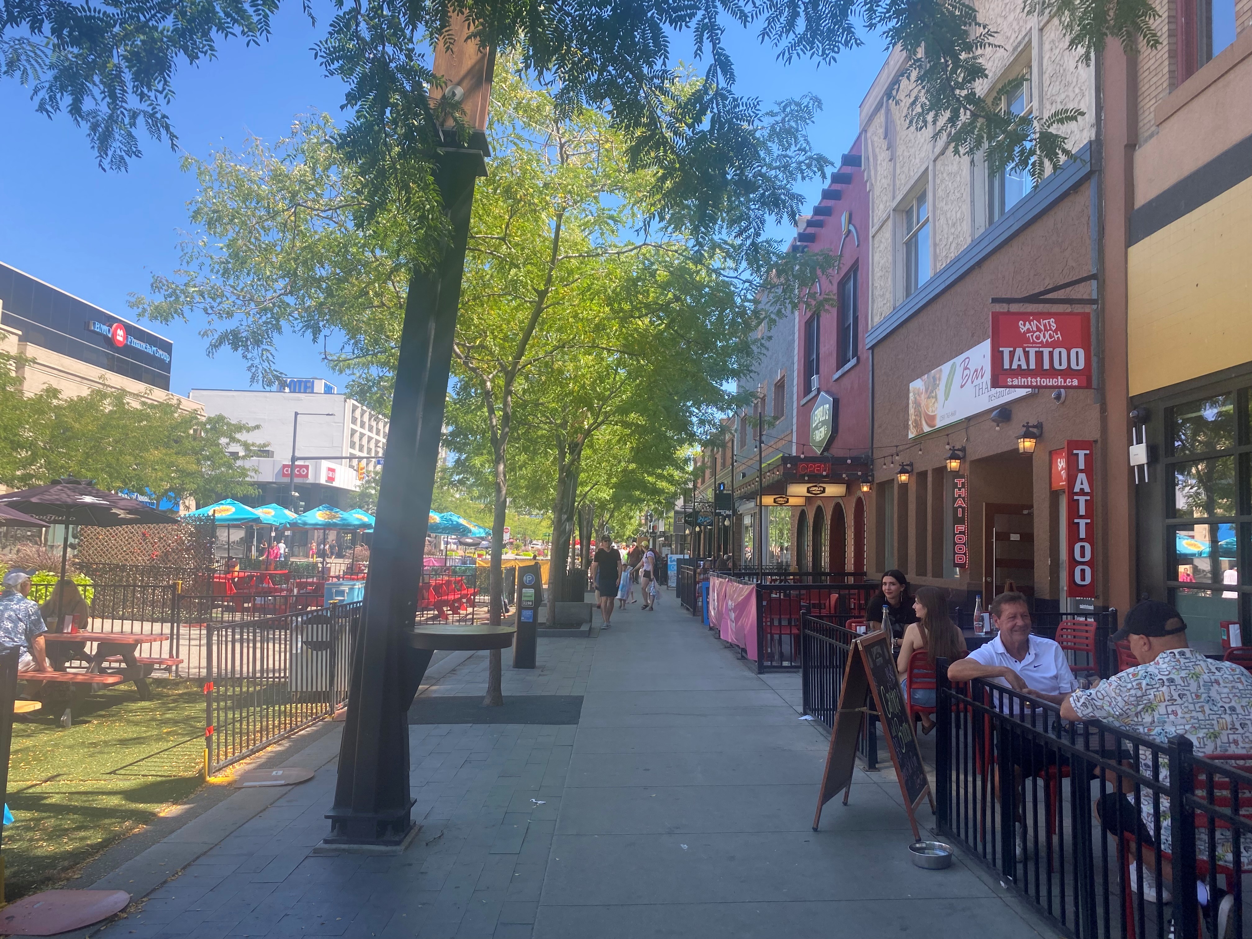 August is a time of year when downtown Kelowna is