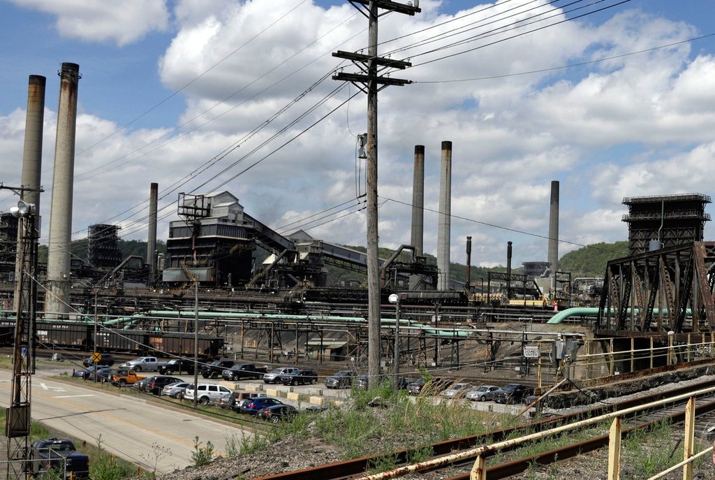 FILE – Part of the U.S. Steel Clairton Coke Works is seen May 2, 2019, in Clairton, Pa. (AP Photo/Gene J. Puskar, File)