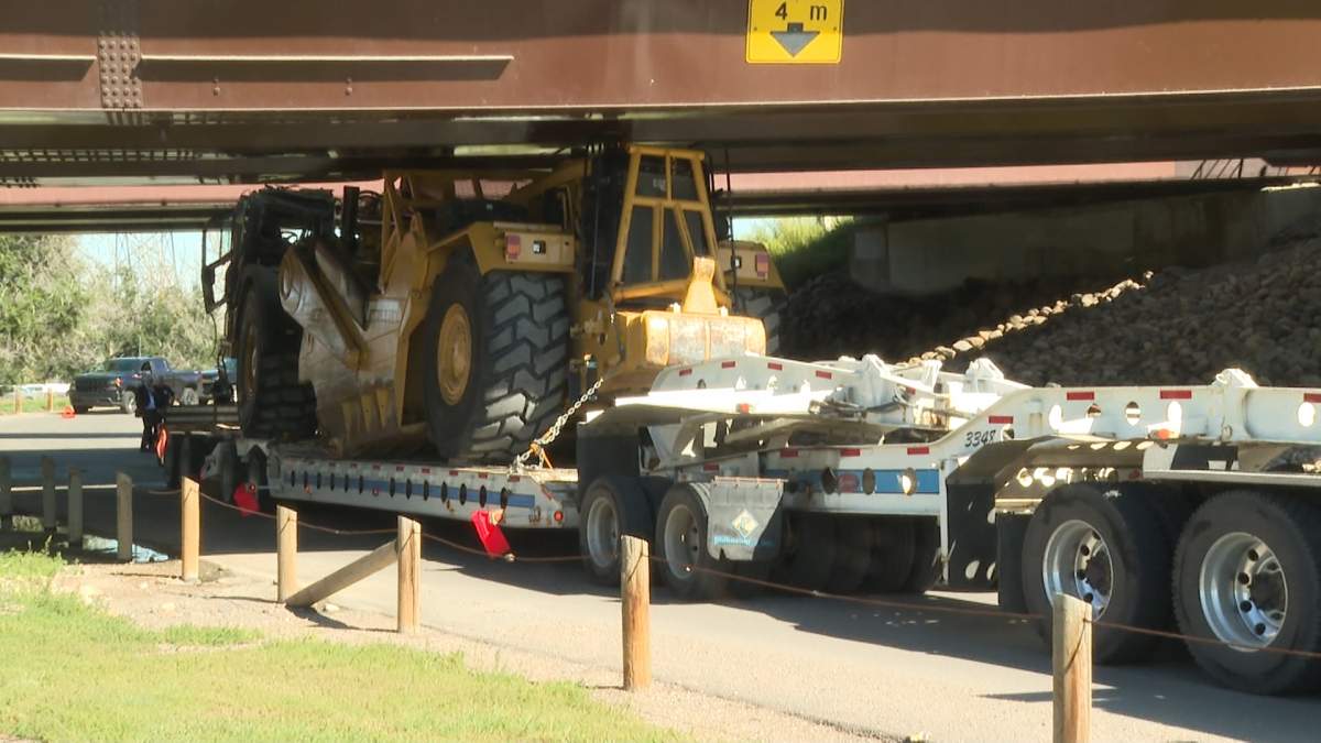 Following the crash, the city of Lethbridge completely closed down Whoo-Up Drive, one of the city's busiest roadways, to allow crews to assess the damage to the bridge.