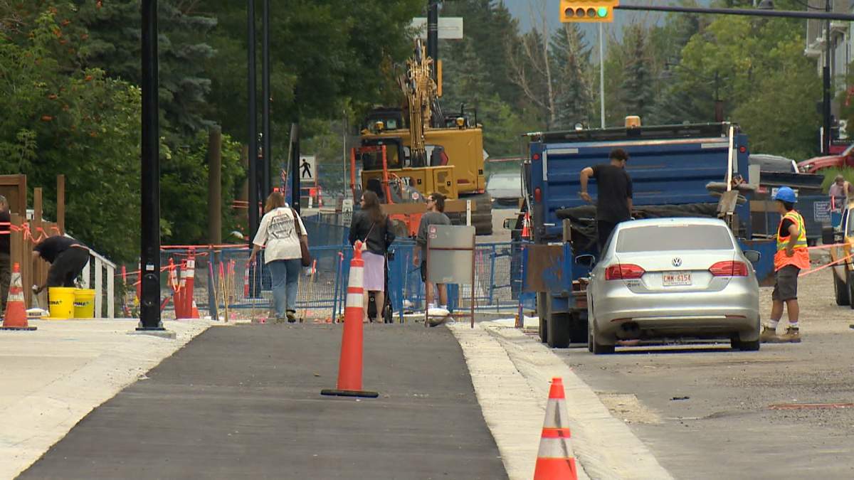 Meghan Huchkowski, said, when she opened Doodle Dogs, she was told the Marda Loop Main Street project would be completed by the summer of 2024 - but more than a year later construction is still going on.