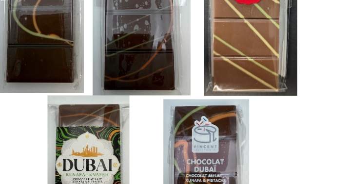 припомняне на шам фъстък и Knafeh млечен шоколадов барове за