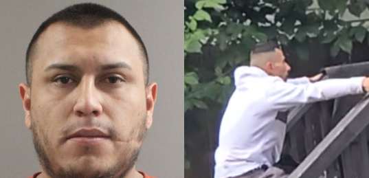 RCMP are looking for Christian Meeches (left) and another unidentified suspect in connection with a Portage la Prairie incident.