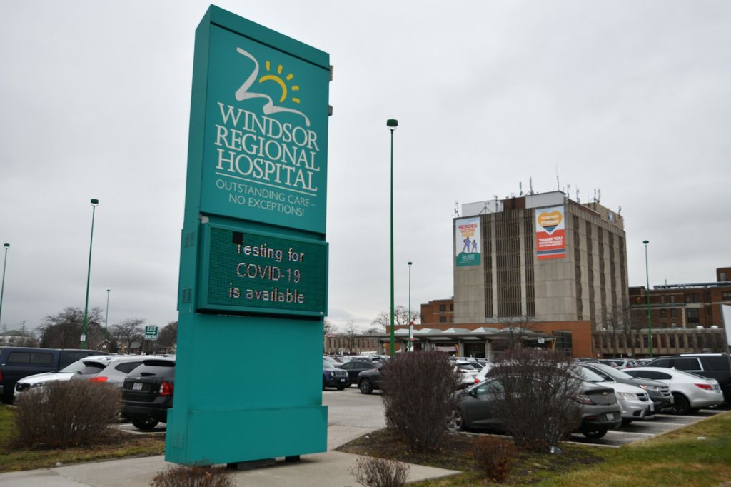 The Windsor Regional Hospital is shown in Windsor, Ont., Wednesday, Jan. 6, 2021. THE CANADIAN PRESS/Rob Gurdebeke.