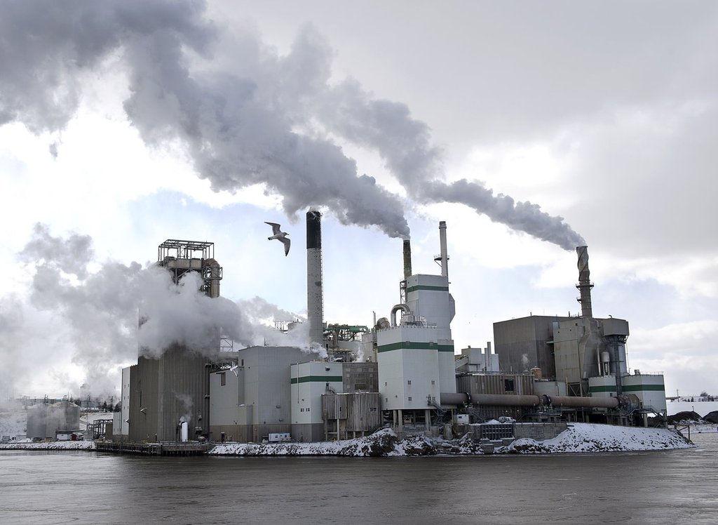 An Irving Pulp and Paper Ltd. mill is seen in Saint John, N.B., on Thursday, March 7, 2019. THE CANADIAN PRESS/Andrew Vaughan.