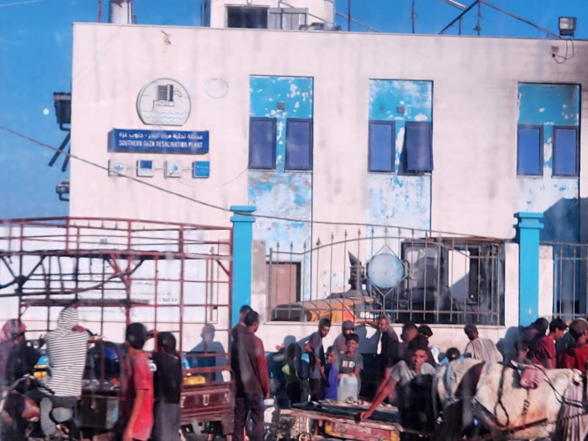 Deirdre Nunan says she captured this image of the southern Gaza desalination plant on July 3, 2025.
