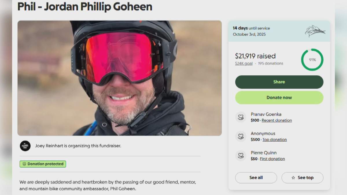Preview of the GoFundMe for Goheen