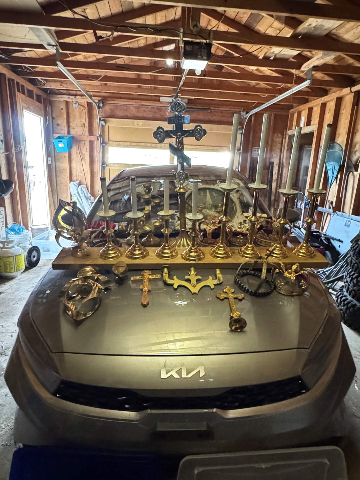 Stolen items recovered from the All Saints Ukrainian Orthodox Parish of Bellis, Alta.