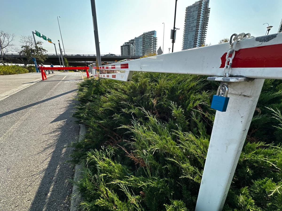 Calgary police said the cyclist died last week after colliding with a barrier along a pathway under the Reconciliation Bridge, in the 500 block of Riverside Avenue southeast.