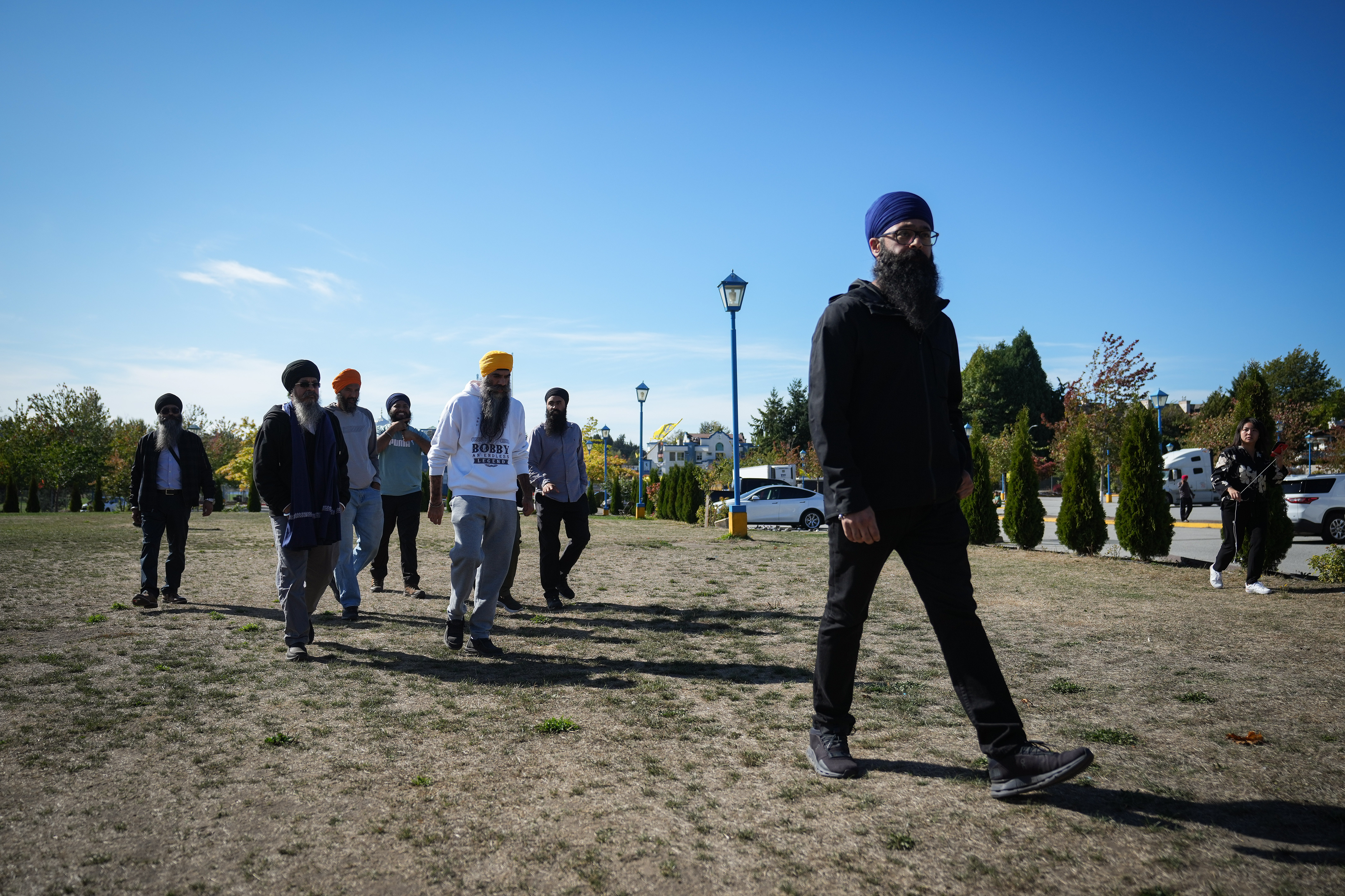 Moninder Singh outside the Guru Nanak Sikh Temple, Surrey, B.C., Sept. 18, 2023. THE CANADIAN PRESS/Darryl Dyck