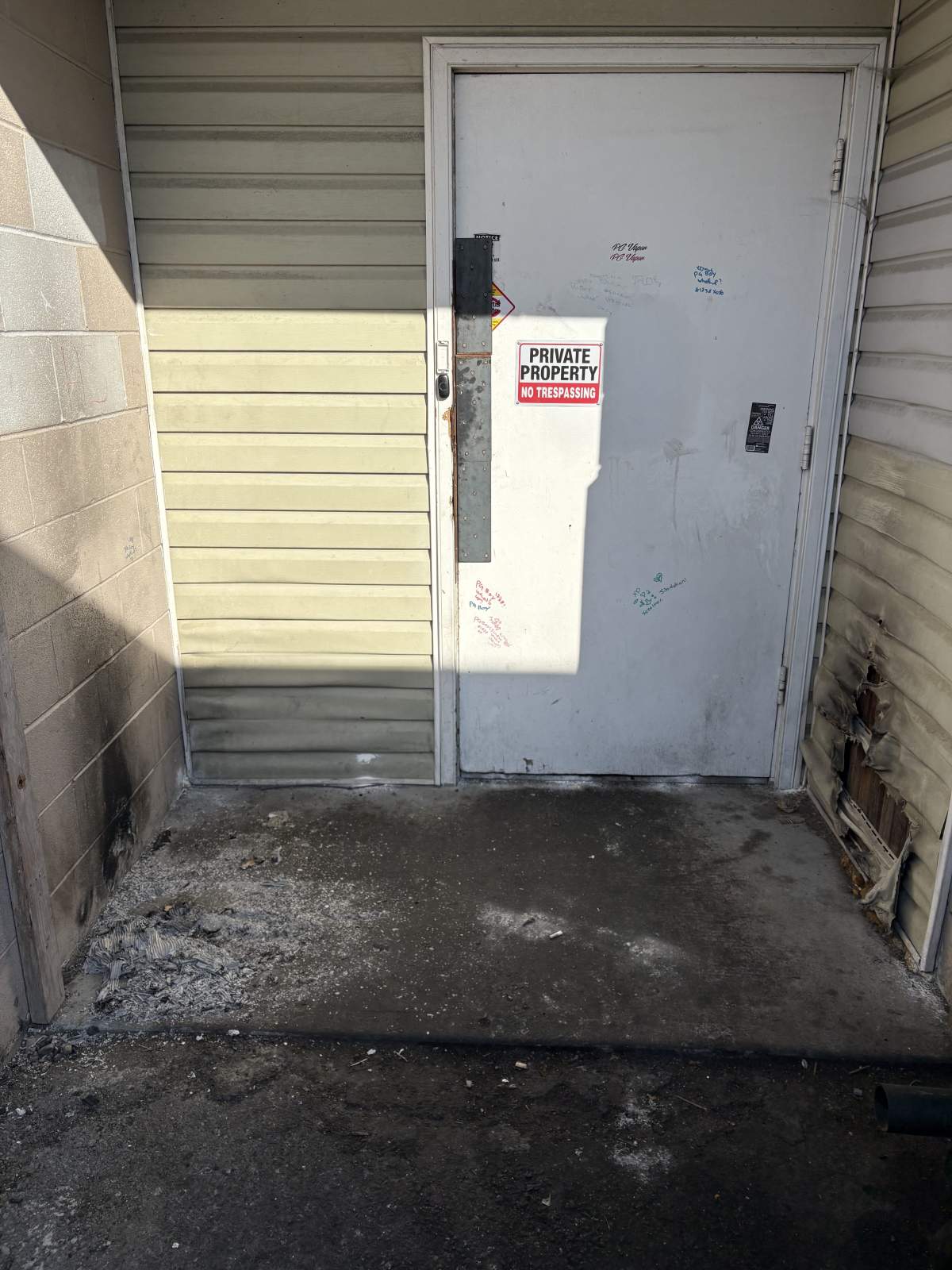 The damage to Eoin Foley’s restaurant following a fire set near the building earlier this month