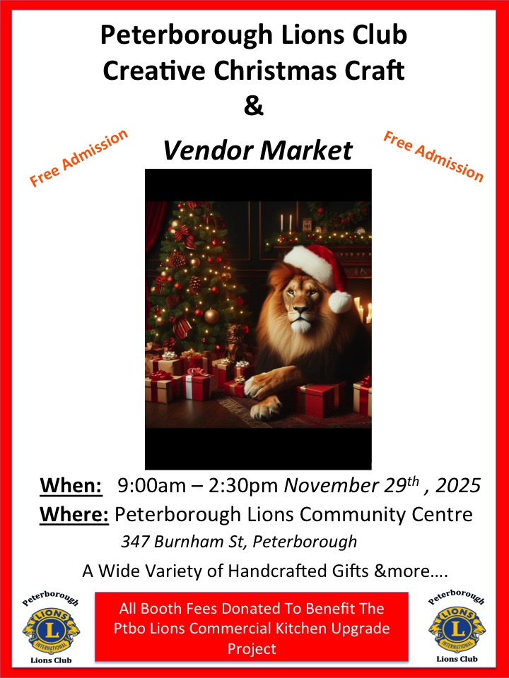 Peterborough Lions Club Christmas & Vendor Market - image