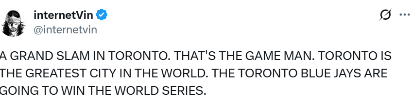 ‘I’m so full of joy’: Fans react as Toronto Blue Jays win 1st game of World Series - image