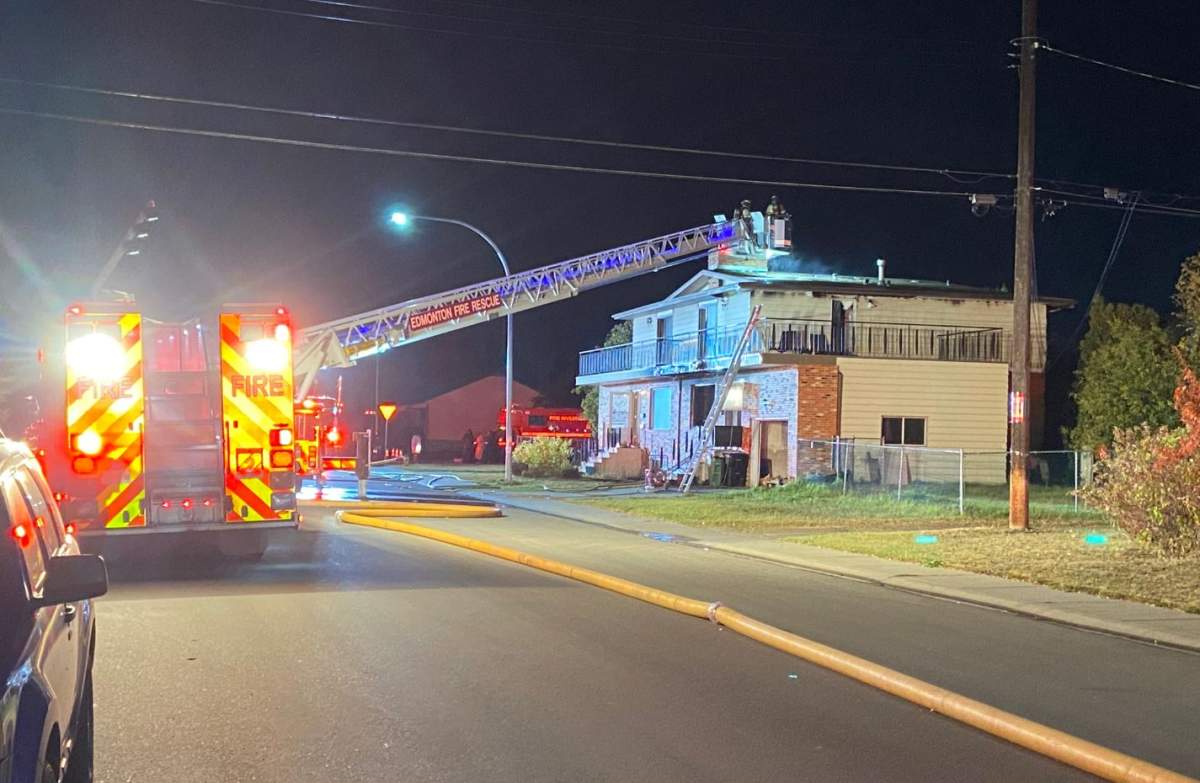 Edmonton police confirm that a house that was damaged in a fire on Monday, was earlier searched as part of the investigation into Samuel Bird's disappearance.