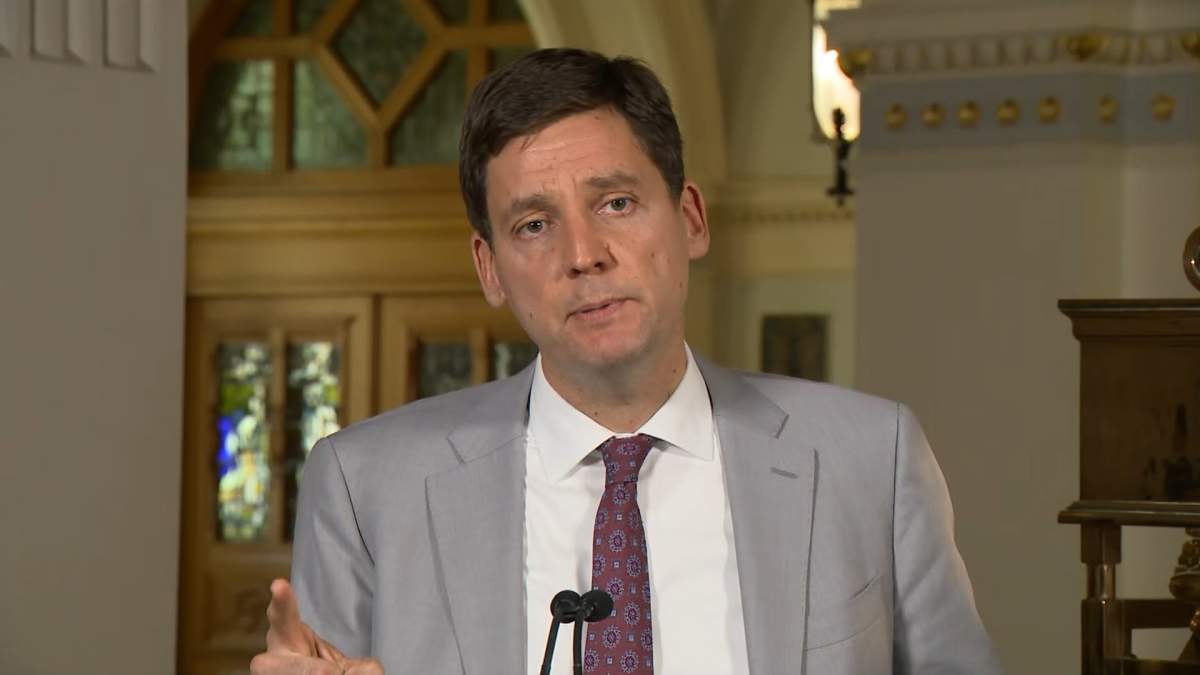 British Columbia Premier David Eby called a proposed pipeline to the northern B.C. coast a "fictional" project that does not have First Nations' consent, "has no private proponent, no route and no private funding, and would cost taxpayers billions."