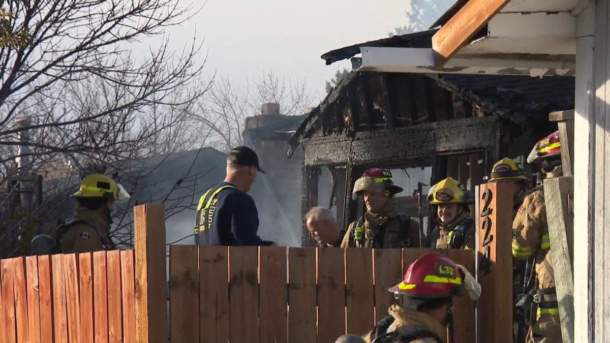 CFD says an initial investigation suggests the fire started on the back deck of the home that was destroyed.