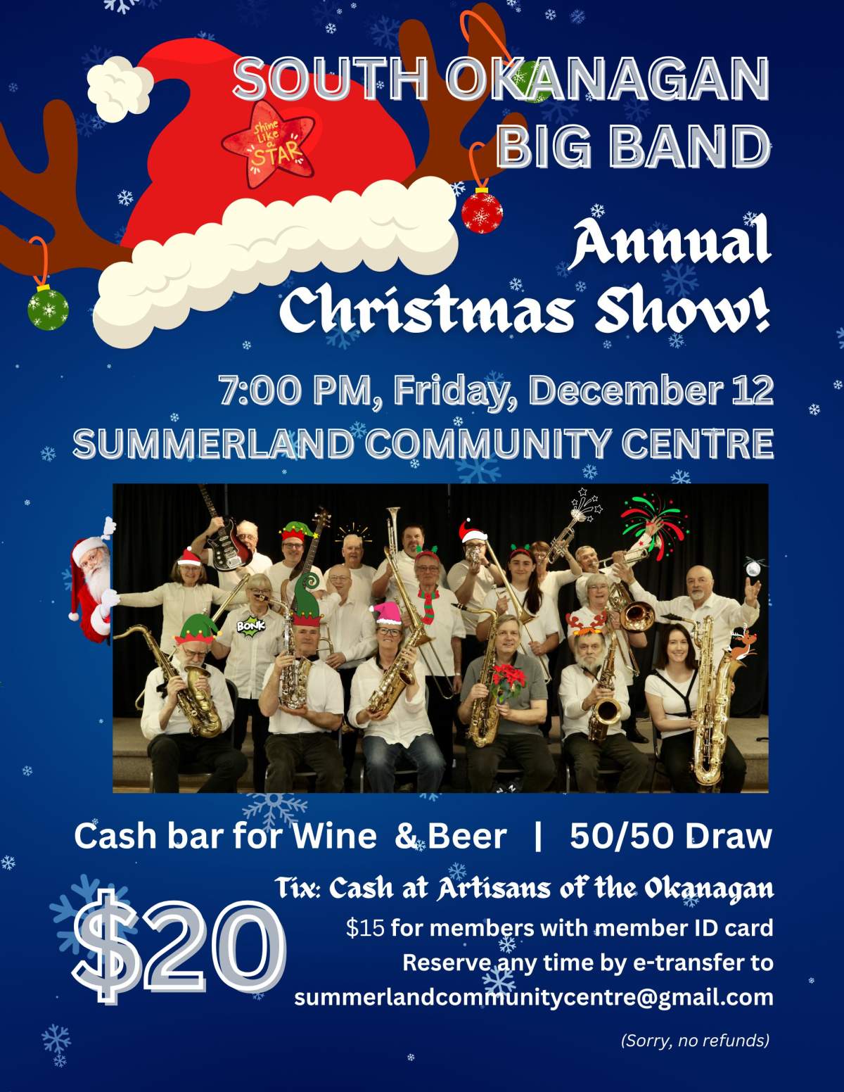 South Okanagan Big Band Annual Christmas Concert - image
