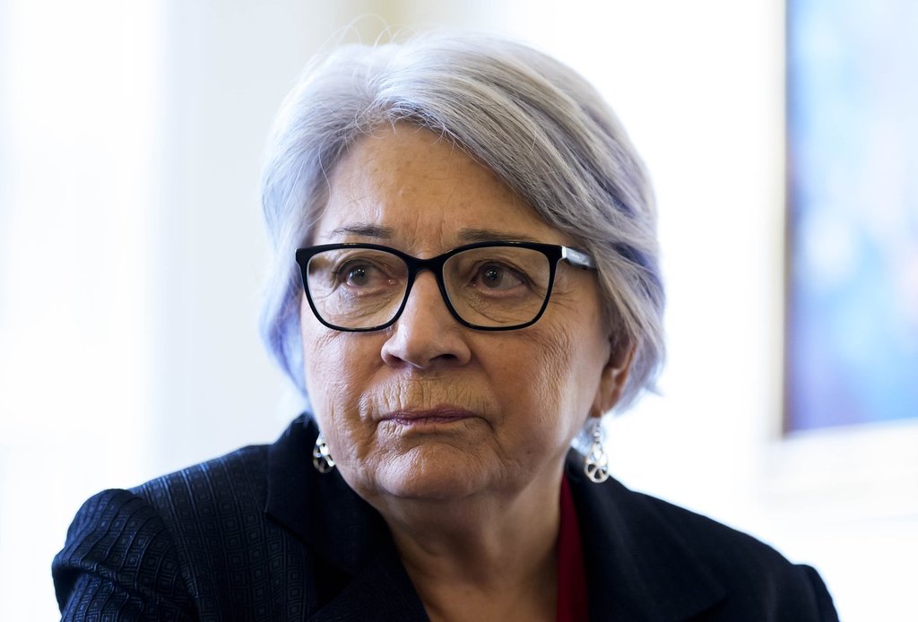 Gov. Gen. Mary Simon participates in an interview at Rideau Hall in Ottawa, on Friday, Sept. 26, 2025. 
