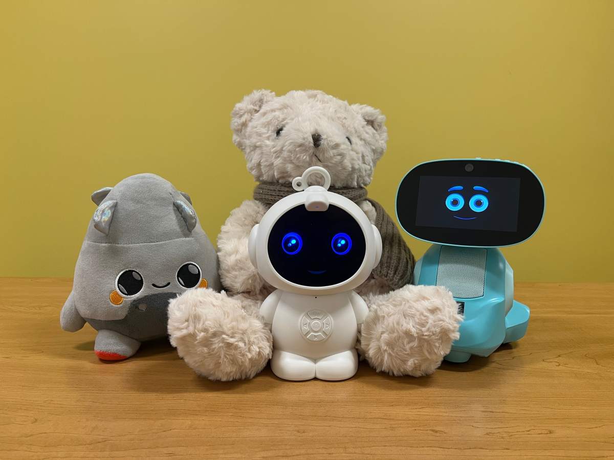 This image provided by The Public Interest Network shows artificial intelligence-powered toys tested by consumer advocates at PIRG.