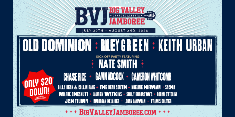 880 CHED Supports Big Valley Jamboree 2026 - image