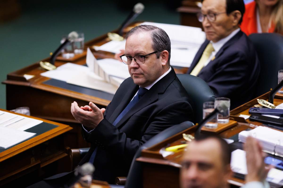 PC MPP Doug Downey attends question period at Queen's Park in Toronto on May 13, 2025.