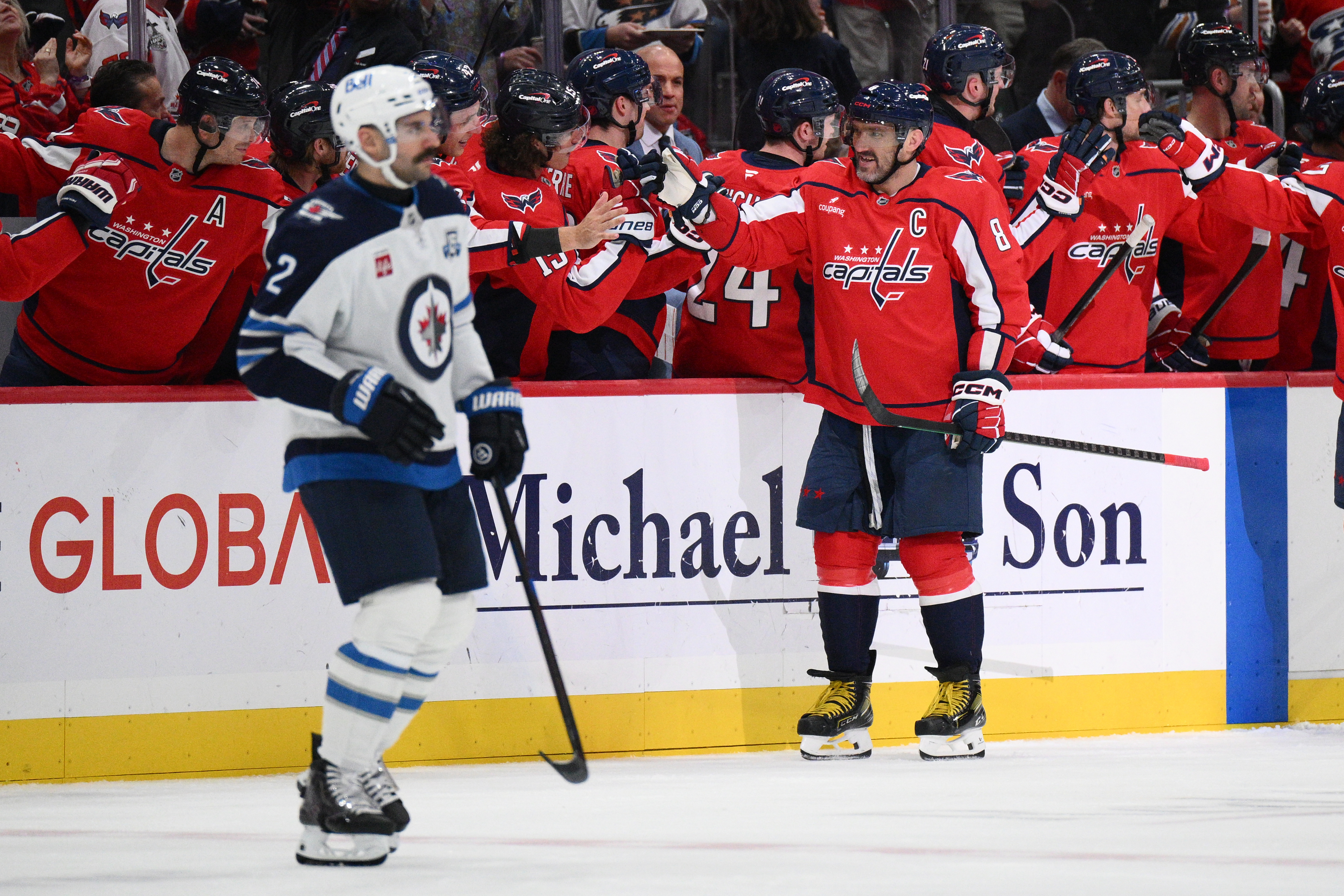 Ovechkin scores 908th goal as Capitals down Winnipeg Jets 4-3