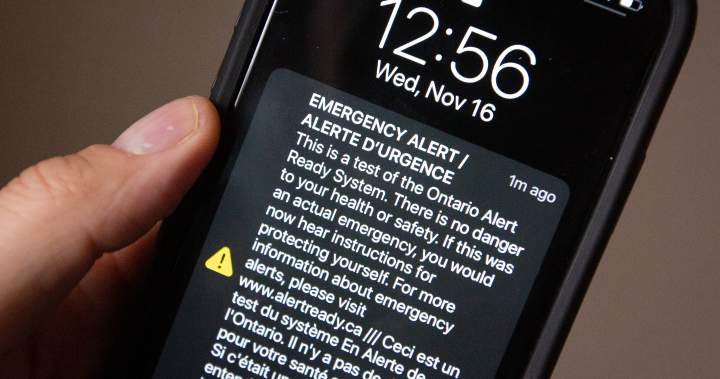 Canadians are set to get a nationwide emergency test alert within hours
