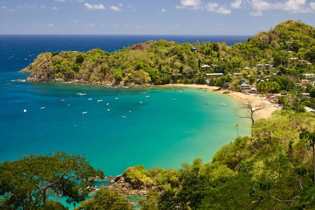 A file photo of the high view of Castara village and bay from the Northside Road on the Leeward Coast of Tobago.