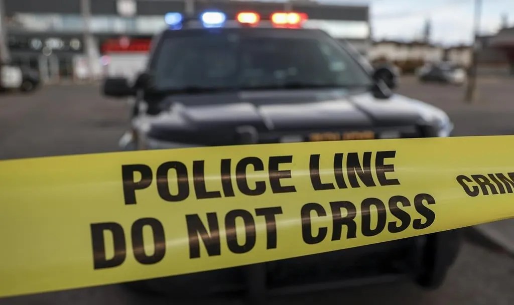 An 87-year-old woman is dead after she was struck by a vehicle while crossing a street in downtown Calgary on Saturday afternoon.