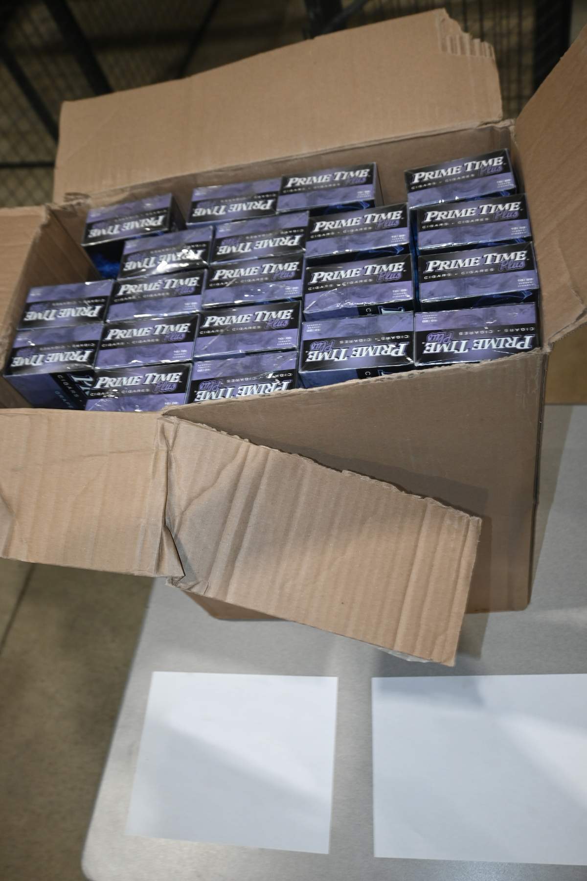 Illegal cigarettes seized during an investigation into the One Order Motorcycle Club setting up a chapter in Edmonton.