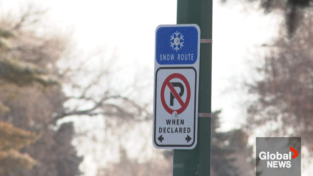 The city of Lethbridge has declared a snow route parking ban effective at 10 a.m. on Saturday.