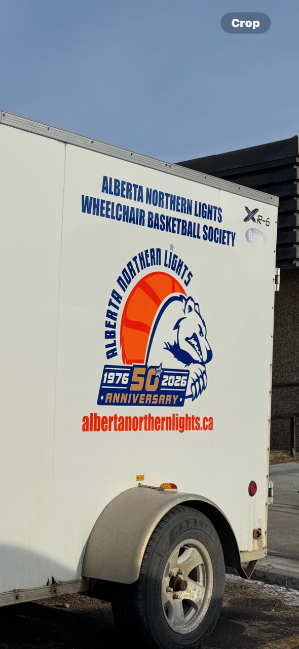 Stony Plain RCMP are searching for a stolen trailer holding 15 sport wheelchairs owned by the Northern Lights Wheelchair Basketball Society.