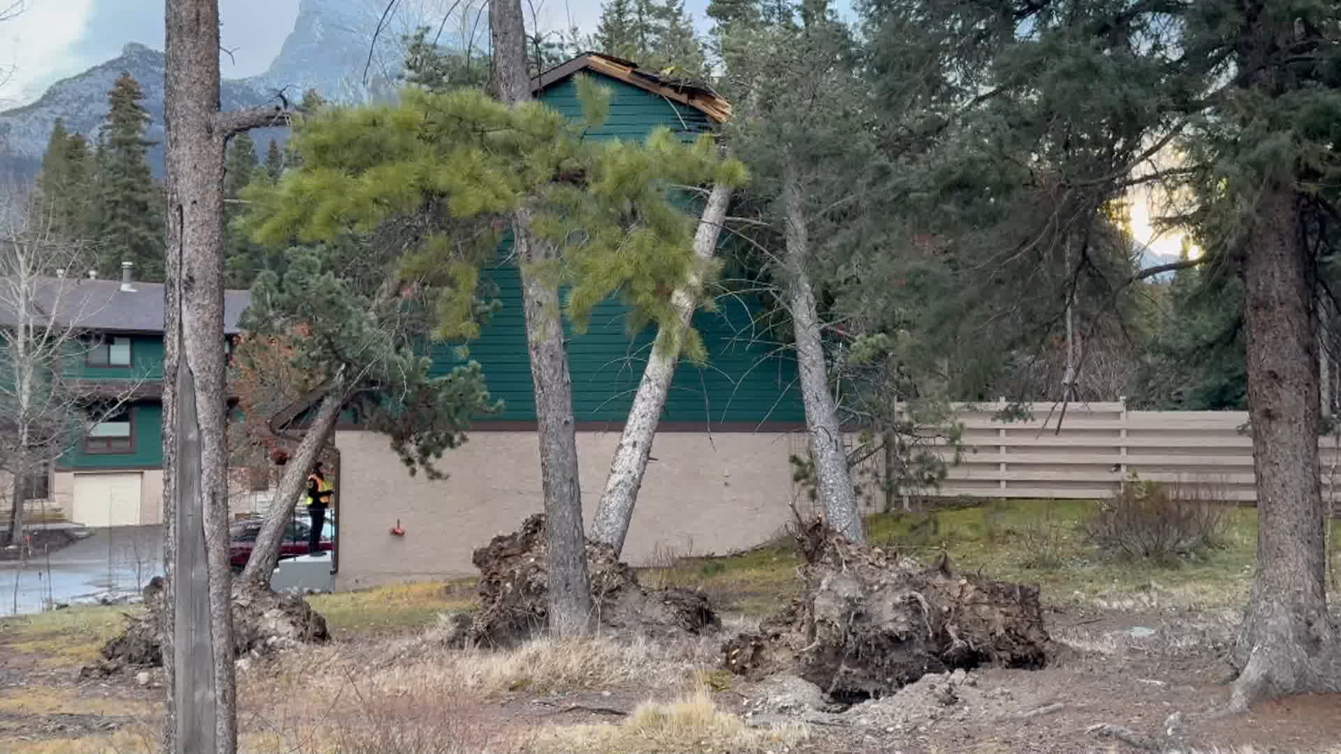 Жителите на Банф Алта бяха заети с почистването в понеделник