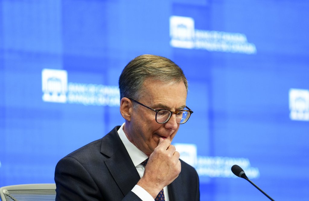 Tiff Macklem, Governor of the Bank of Canada, holds a press conference at the Bank of Canada in Ottawa on Wednesday, Oct. 29, 2025.  THE CANADIAN PRESS/Sean Kilpatrick.