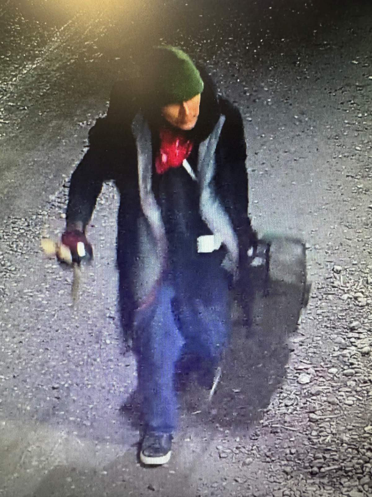 Picture of a suspect in a Calgary arson investigation.