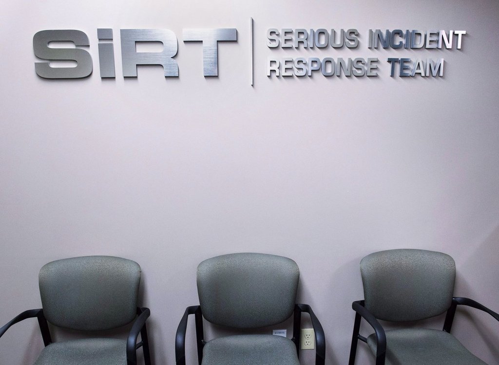 The waiting area of the Serious Incident Response Team, the province's independent police watchdog agency, is seen in Halifax on Wednesday, April 18, 2018. THE CANADIAN PRESS/Andrew Vaughan.